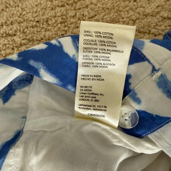 Anthropologie Maeve Women’s Blue A-line Button-Front Midi Skirt - Picture 5 of 8